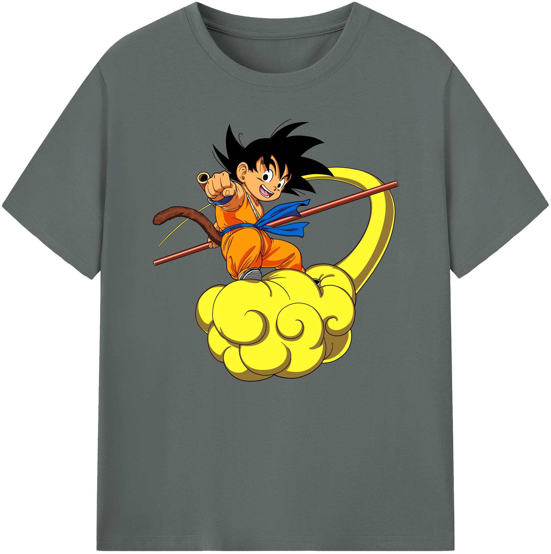 （画像用） ドラゴンボール 孫悟空（そん ごくう）Son Goku カカロット DRAGON BALL Kakarotto 綿100％ メンズ半袖Tシャツ｜肌触りやわらか＆通気性